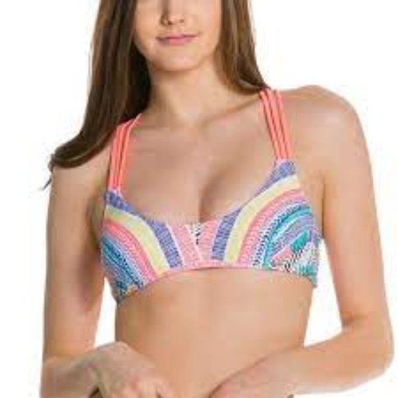 Rip Curl Modern Myth Racerback Reversible Bikini Swim Top - Picture 1 of 14